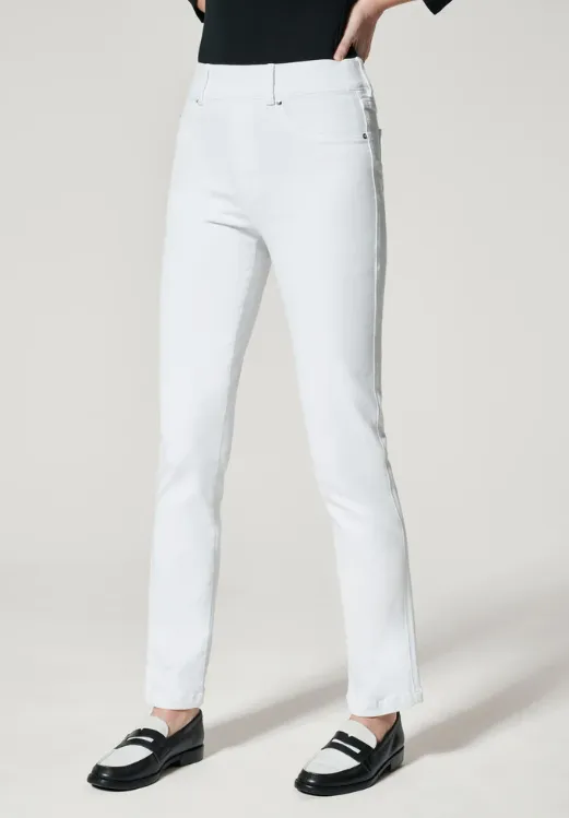 SPANX Ankle Straight Leg Jeans - Bright White