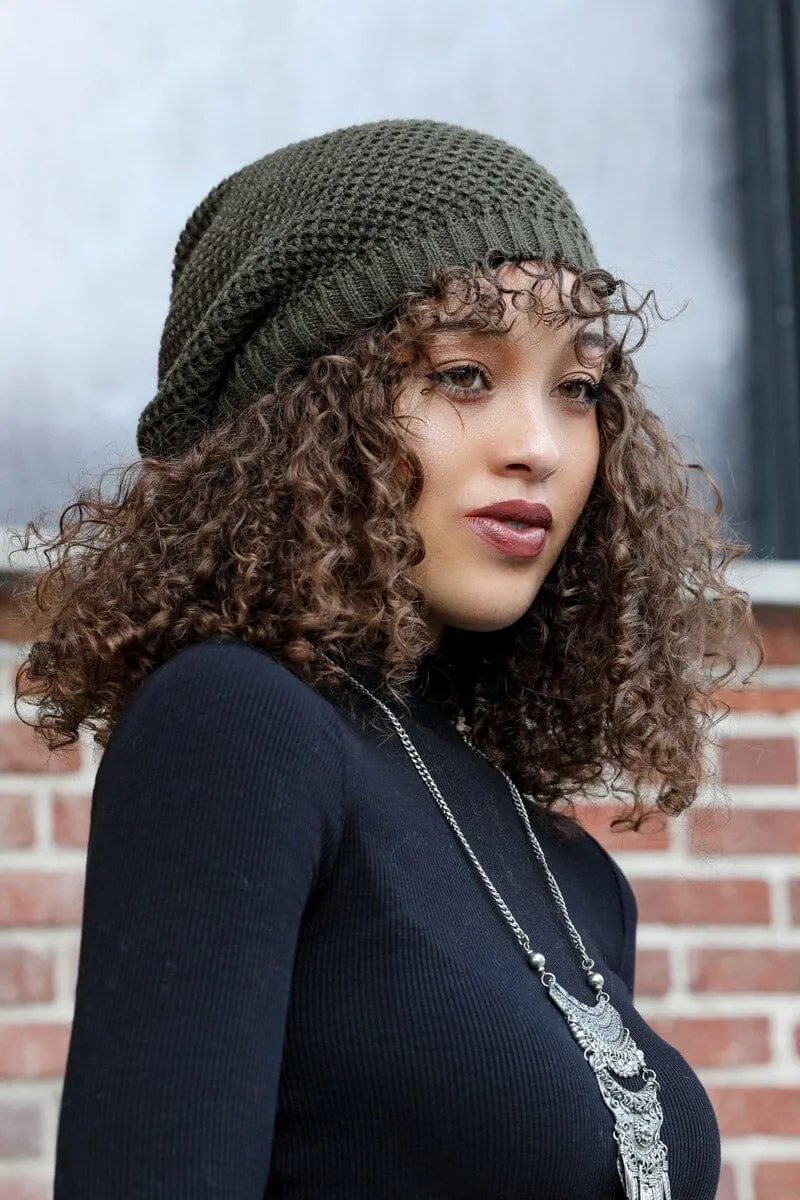 Textured Slouch Beanie