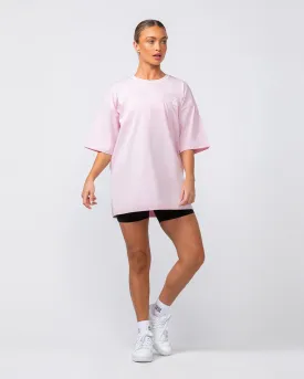 Throwback Oversized Tee - Soft Pink