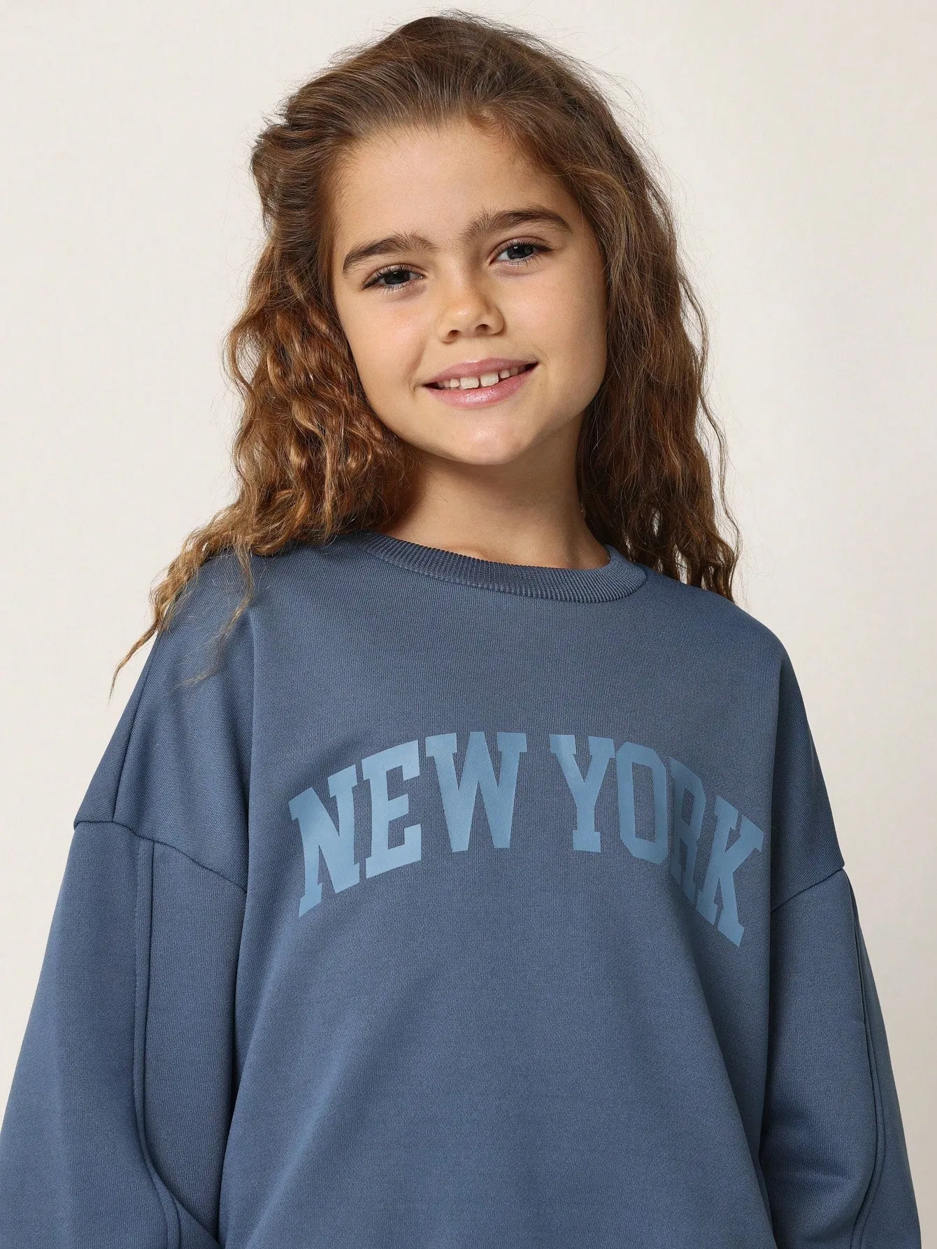 Tween Girls New York Graphic Print Sweatshirt