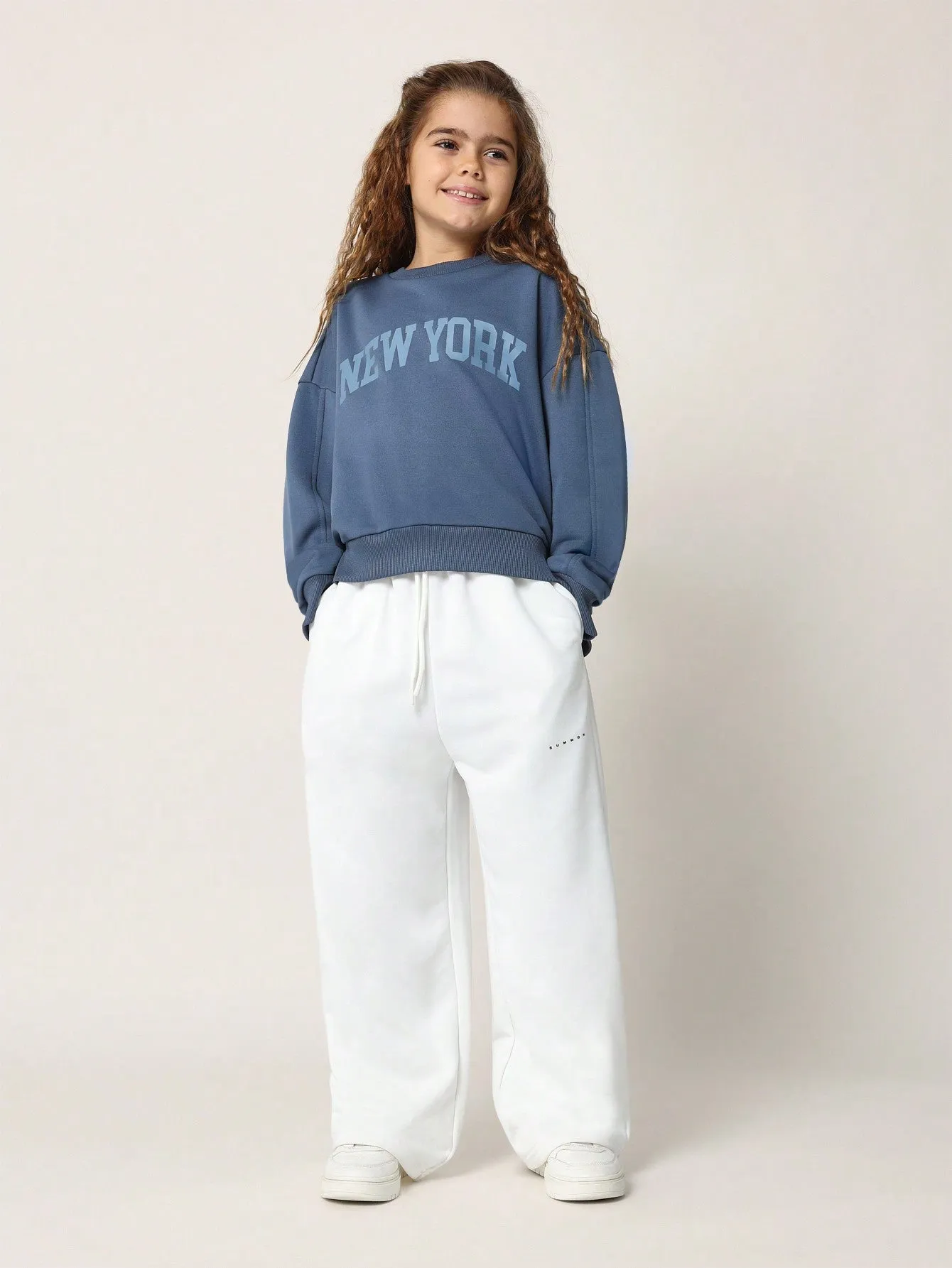 Tween Girls New York Graphic Print Sweatshirt