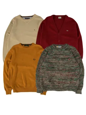 Vintage Branded Knitted Jumpers Bundle (20 pcs)