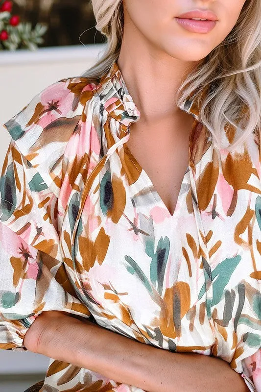 Wish I Was There Floral Top