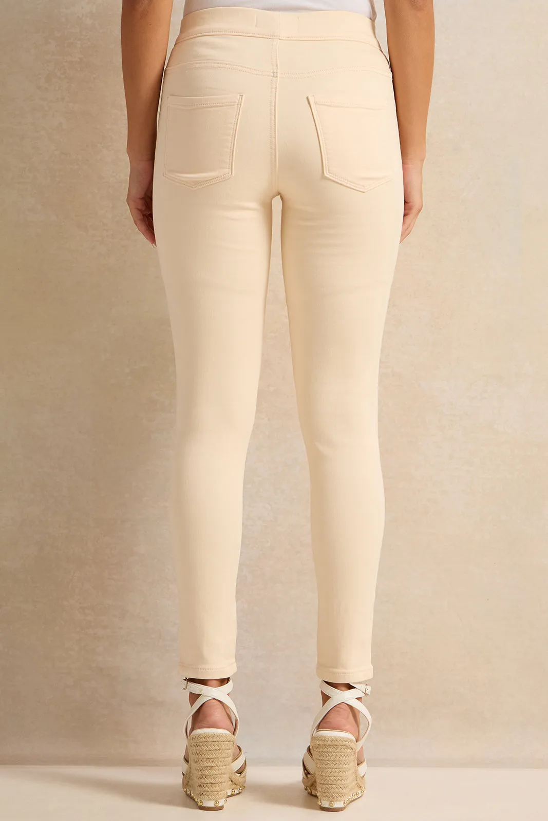 Women Apricot Skinny Fit Jeggings