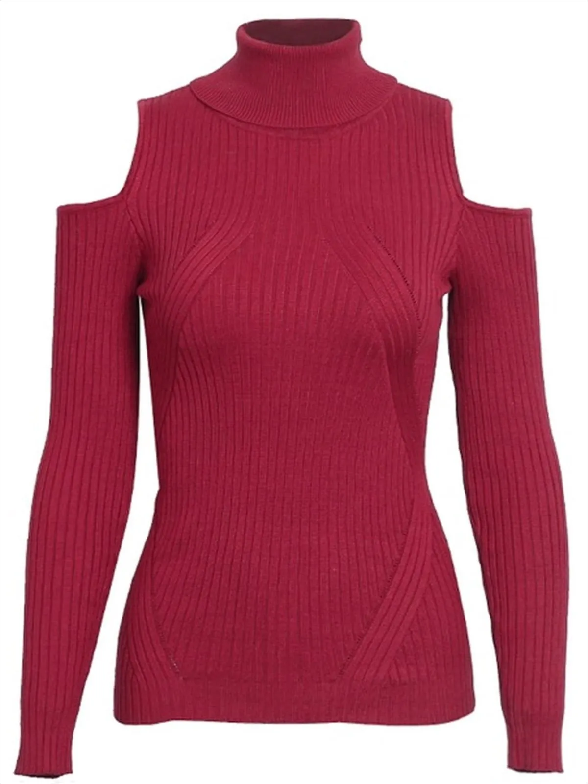 Women's Fall Cozy Knitted Cold Shoulder Sweater