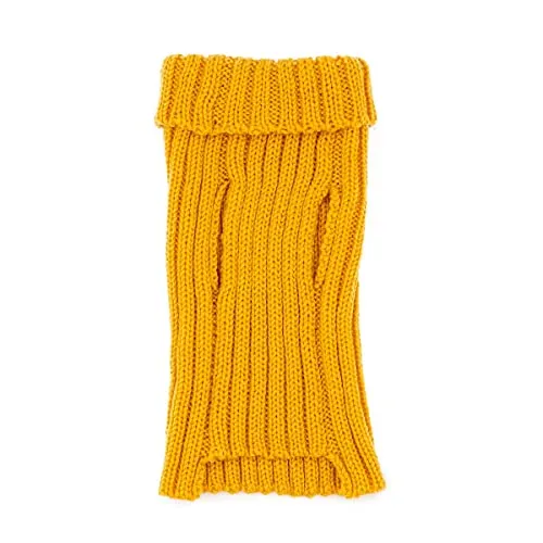 Zoo Snoods Yellow Sweater for Dogs and Cats Warm Jacket Medium